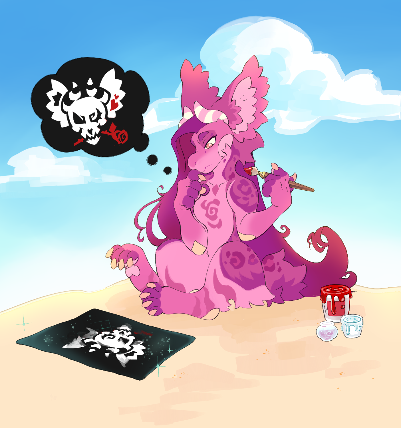 Click to view larger size Belmont's Jolly Roger